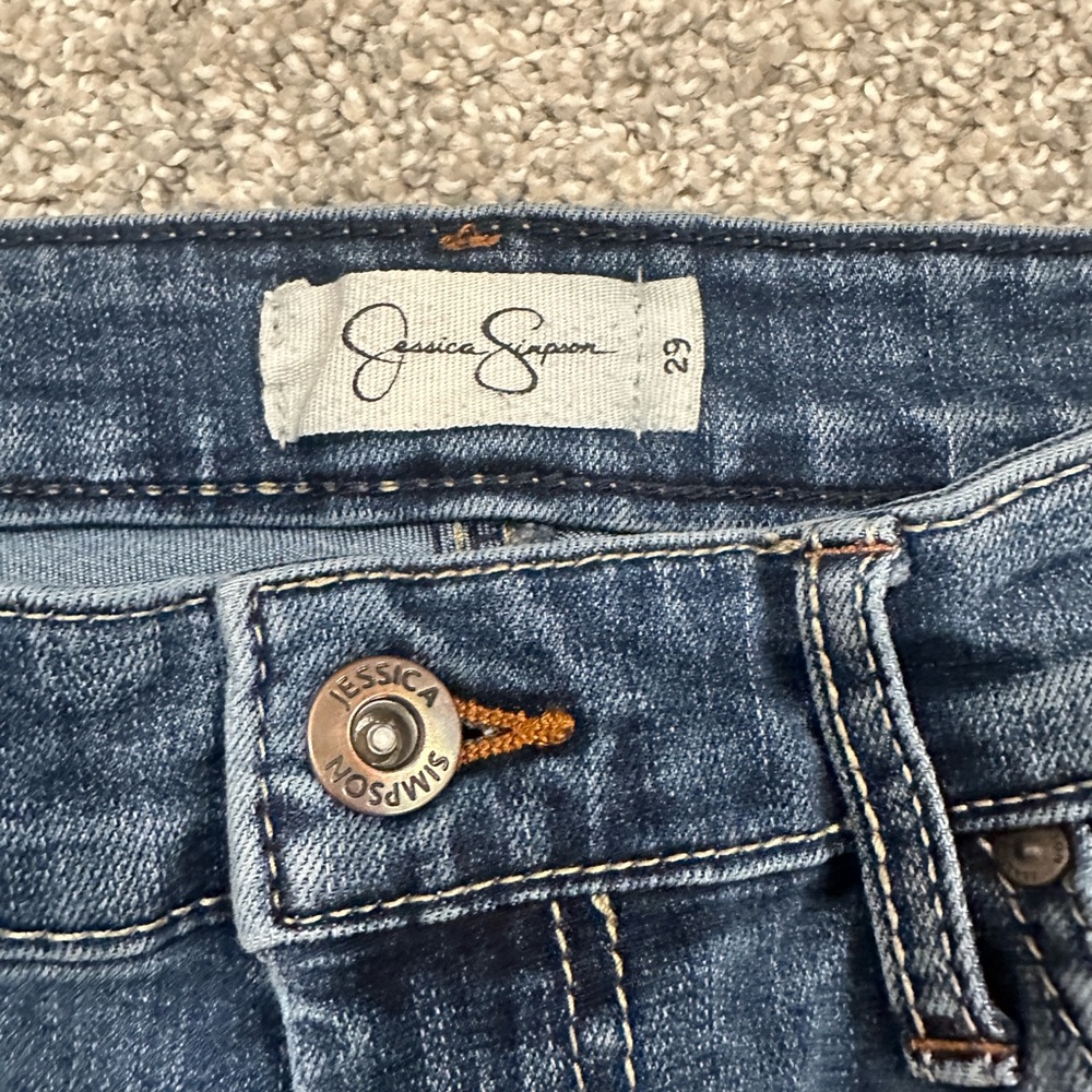 Jessica Simpson Curvy High Rise Skinny Jeans | Women's Size 29 | Blue Denim - Picture 3 of 8